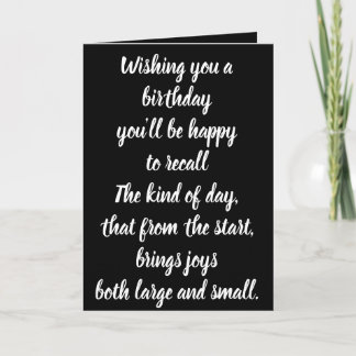 BIRTHDAY CARD KARTE
