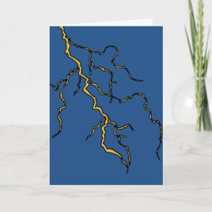 Birthday Card - Lightning Strike Karte