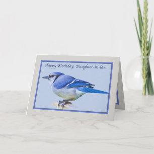 Birthday Card mit Blue Jay Bird der Schwiegermutte Karte