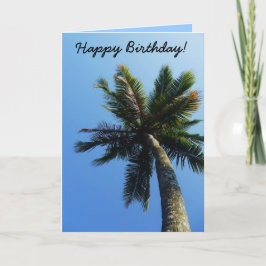 Birthday Card Palm Tree Breeze Karte