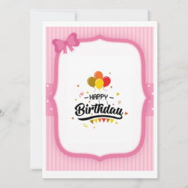 Birthday card pinky