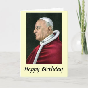 Birthday Card - Pope John XXIII Karte