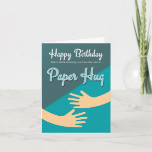 Birthday Card Quarantine coronaviris, Paper Hug Karte