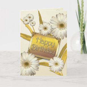 Birthday card with daisies karte