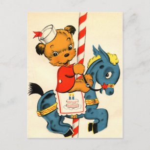 Birthday Carousel Postkarte