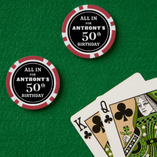 Birthday Casino Poker Thema Personalisiert Custom Pokerchips