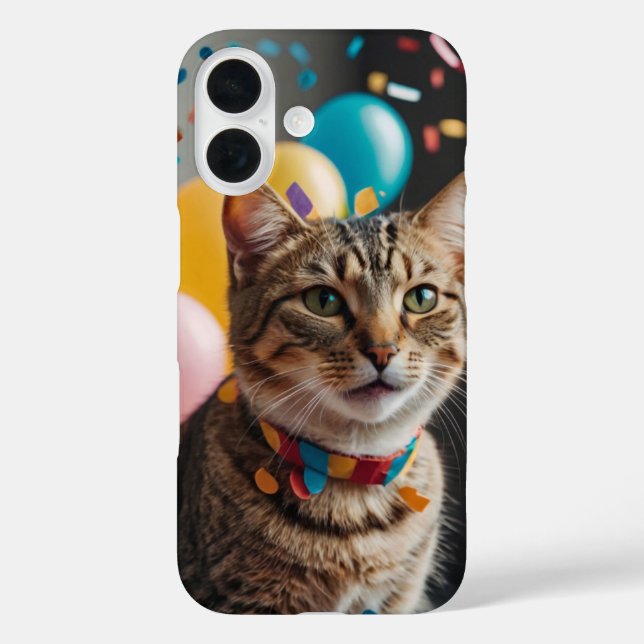 Birthday Cat Case-Mate iPhone Hülle (Rückseite)