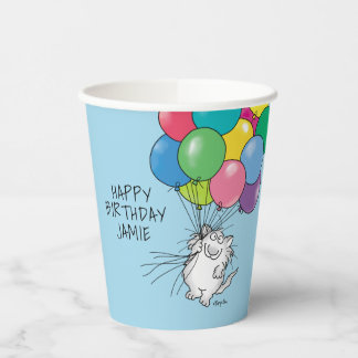 BIRTHDAY CATS von Sandra Boynton Paper Cups Pappbecher