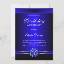 Birthday Celebration Black and Blue