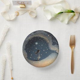 Birthday Celestial Star Watercolor Girl Pappteller