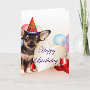 Birthday Chihuahua Hund Karte