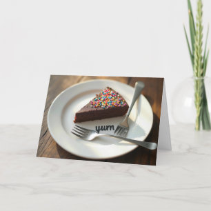 Birthday Chocolate Cheesecake Karte