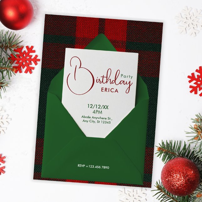 Birthday Christmas Einladung (Von Creator hochgeladen)