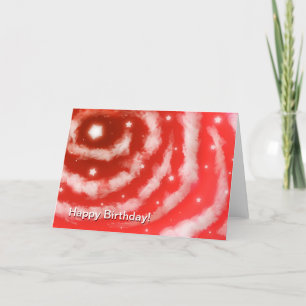 Birthday Cloud Red Star Clouds Karte