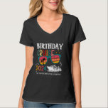 Birthday Cruise 2024 Matching Friends and Family V T-Shirt<br><div class="desc">Geburtstagsfahrt 2024 Matching Friends and Family Vacation</div>