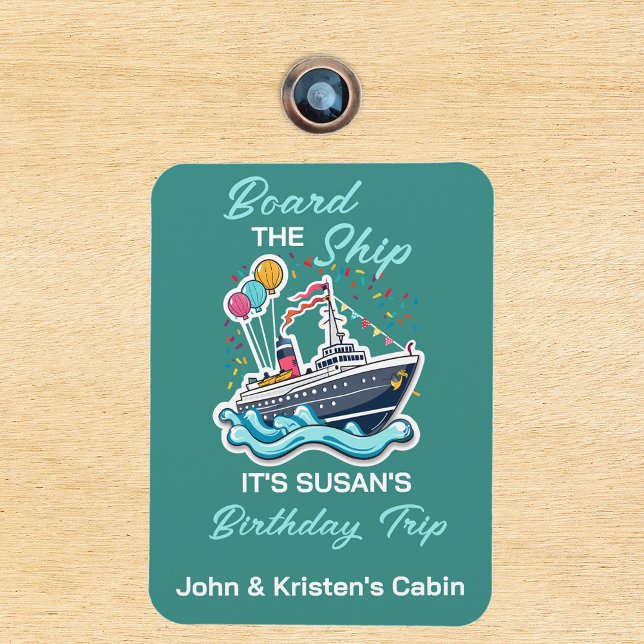 Birthday Cruise Funny Group Personalisiert Board Magnet (Von Creator hochgeladen)