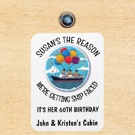 Birthday Cruise Funny Group Personalisiert Magnet