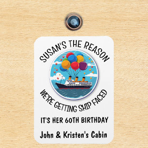 Birthday Cruise Funny Group Personalisiert Magnet