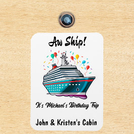 Birthday Cruise Funny Group Personalisiert Magnet