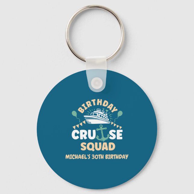 Birthday Cruise Squad  Schlüsselanhänger (Vorderseite)
