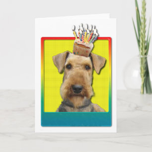 Birthday Cupcake - Airedale Karte