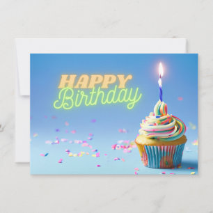 Birthday Cupcake Einladung