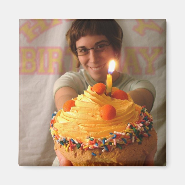 Birthday Cupcake Magnete (Vorne)