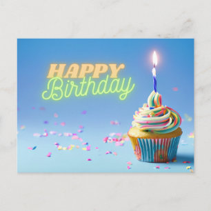 Birthday Cupcake Postkarte