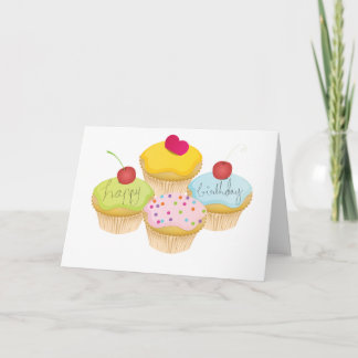 Birthday Cupcakes Karte