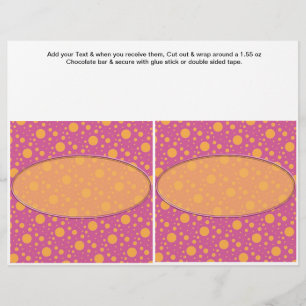 Birthday Custom Candy Bar Wrappers Gastgeschenke Flyer