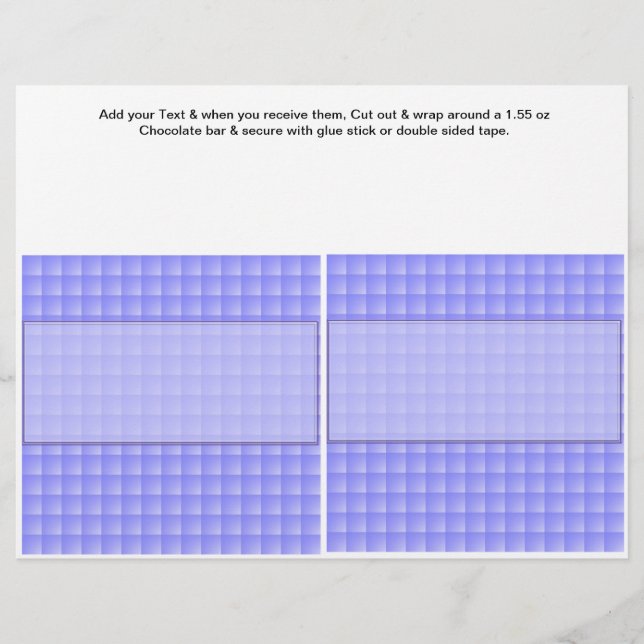 Birthday Custom Candy Bar Wrappers Gastgeschenke Flyer (Vorne)