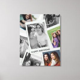 Birthday Custom Photo Collage Foam Board Leinwanddruck