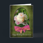 BIRTHDAY - DAUGHTER-IN-LOVE - PEONIES/BOW KARTE<br><div class="desc">CHARMING GREETING CARD WITH THE BEAUTIFUL MAJESTIC PEONY - SEE OTHER CARDS i.e. BIRTHDAYS,  THANK YOU,  GET WELL ETC.</div>