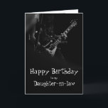 Birthday Daughter-Schwiegerfreund You Rock Music  Karte<br><div class="desc">Geburtstags Grußschwester für Musiker mit Fun You Rock</div>