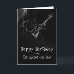 Birthday Daughter-Schwiegerfreund You Rock Music Karte<br><div class="desc">Geburtstags Grußschwester für Musiker mit Fun You Rock</div>