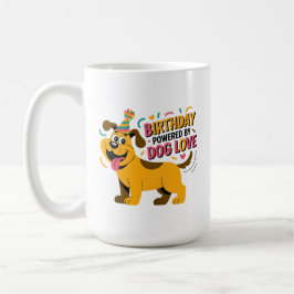 Birthday Dog Love Party Illustration Kaffeetasse