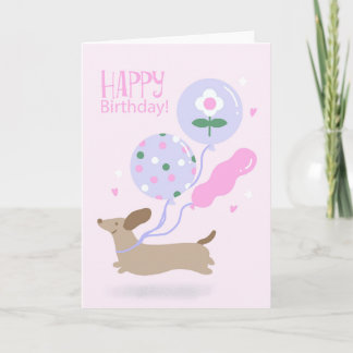 Birthday Dog Lover Dachshund Puppy Animal Karte