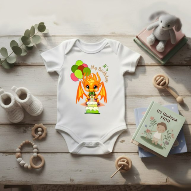 Birthday dragon baby strampler (Von Creator hochgeladen)