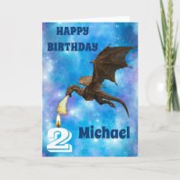Birthday Dragon Personalisiert Name Age