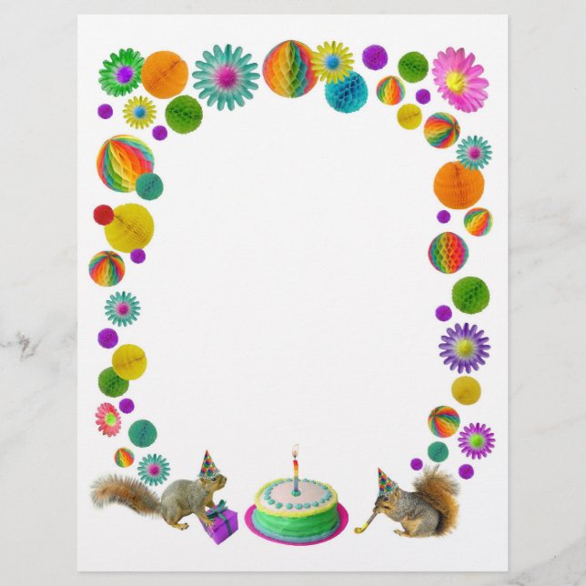 Birthday Eichhörnchen (Vorderseite)