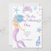 Birthday Einladung für Mädchen Geburtstag von Merm