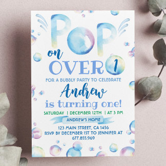 Birthday Einladung Pop auf