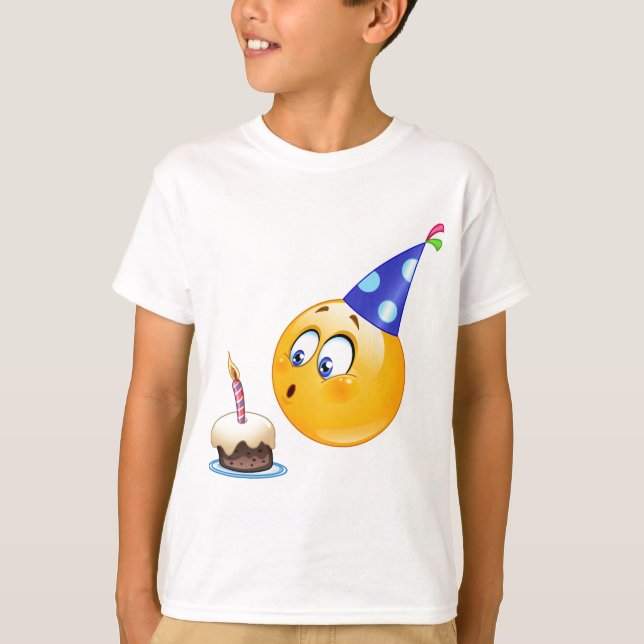 birthday emoji T-Shirt (Vorderseite)
