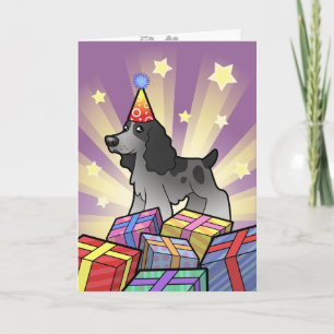 Birthday English Cocker Spanel Karte