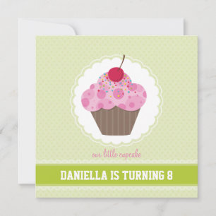 BIRTHDAY ERSUCHT: Kuchen 2SQ Einladung