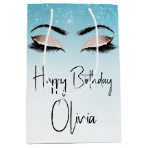 Birthday Eyelashes mit Glitzer
