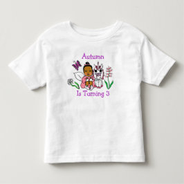 Birthday Fairy and Butterfells Age and Name Kleinkind T-shirt