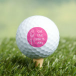 Birthday Female Golfer Funny 70. Happy Par Golfball<br><div class="desc">Auf Par seit 1952. 70. Geburtstag. Perfekt für sie. Pink Golfer Geschenkidee. Personalisieren Sie es mit einem Jahr.</div>