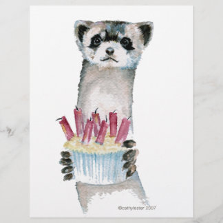 Birthday Ferret Flyer