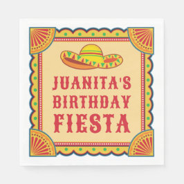 Birthday Fiesta Napkins Serviette